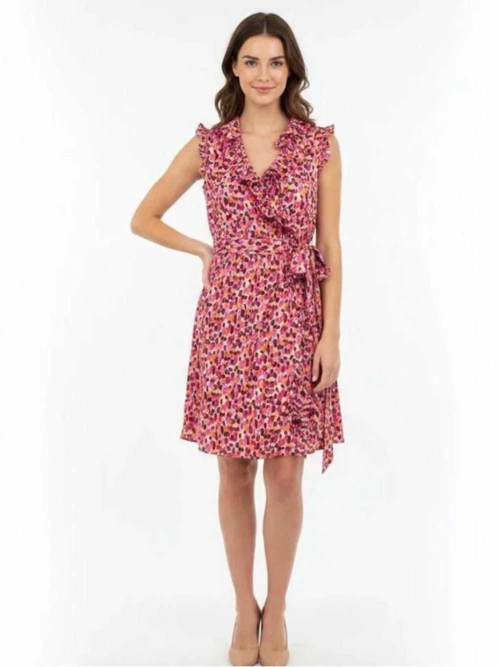 kate spade Pink Multi-Color Printed Wrap Dress